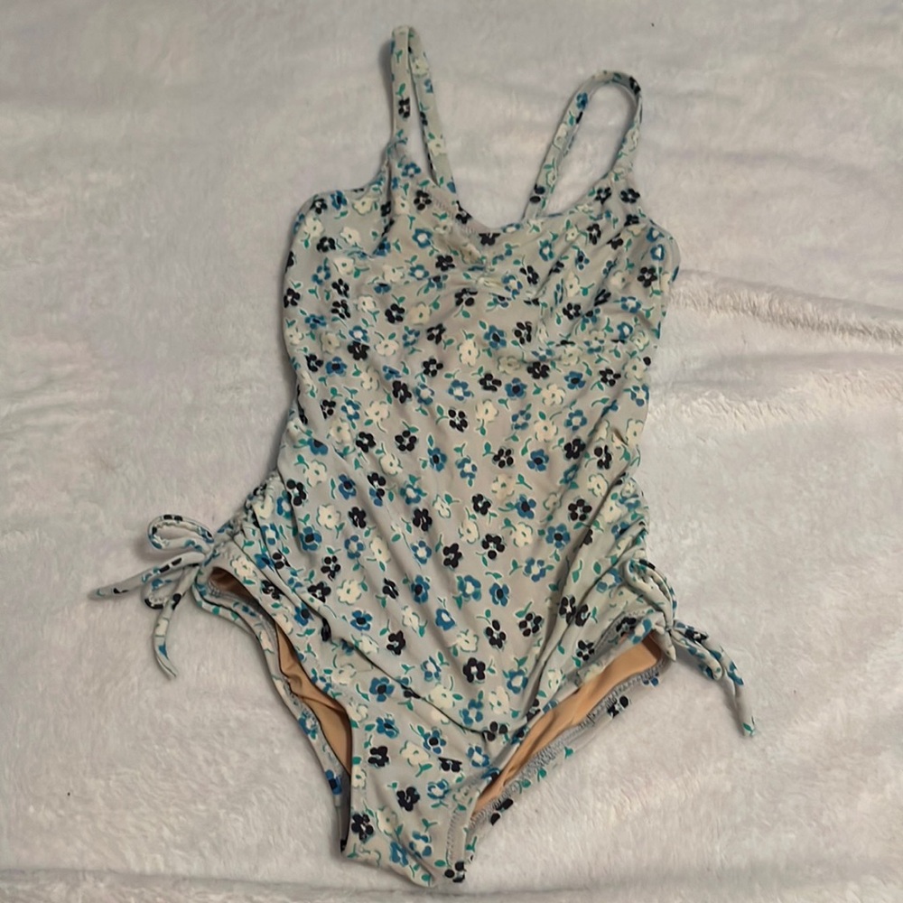Crewcuts floral one piece bathing suit